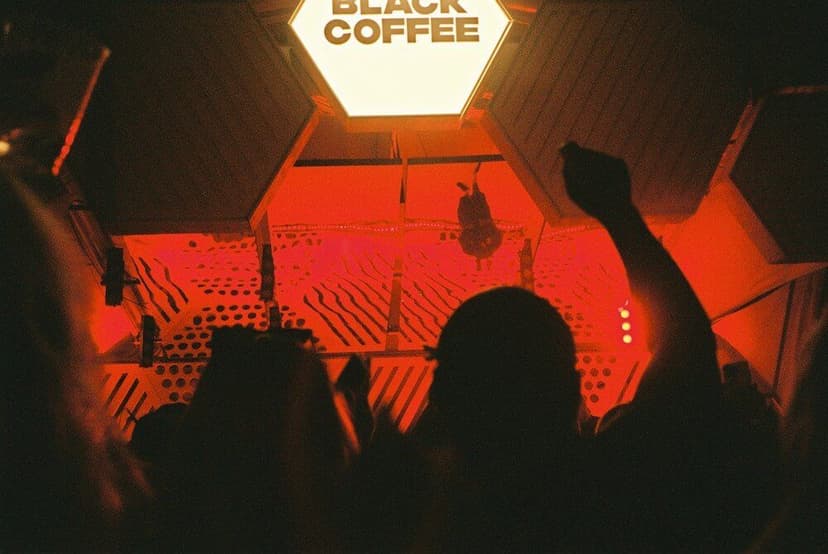 Film picture of the Black Coffee Event at Cabo Beach Club